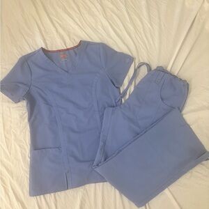 Dickies Xtreme Stretch Blue Scrub Set